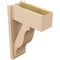 Ekena Millwork 7 1/2-in W x 16-in D x 24-in H Funston Block Rough Cedar Woodgrain TimberThane Outlooker, Primed Tan OUTUR075X16X24FST44RCPR - alternate 6
